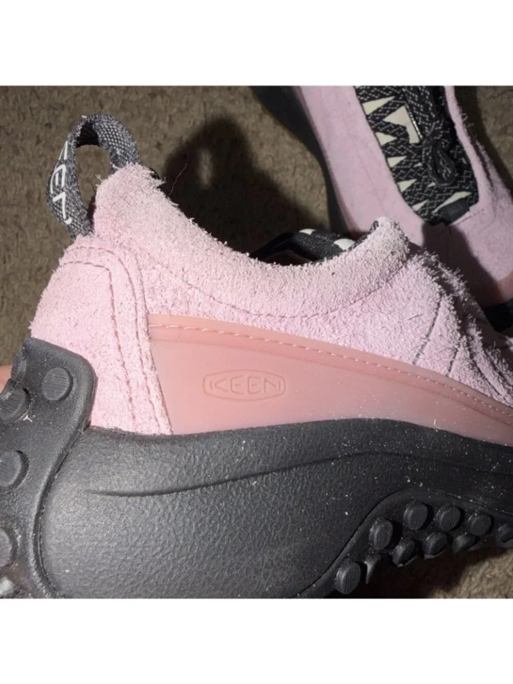 Keen Pink Suede Trail Sneakers